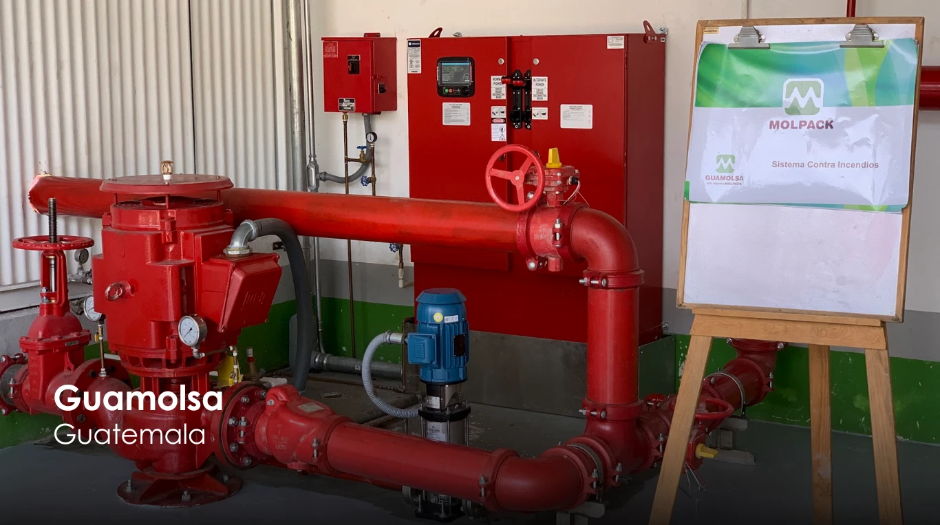 Rociadores automáticos en red contra incendio